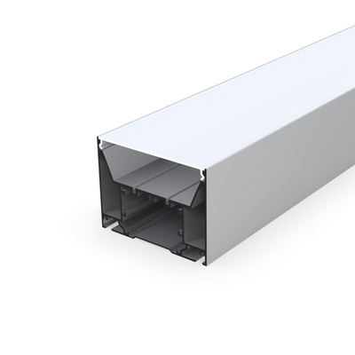 100mm x prata de alumínio suspendida 75mm do perfil do diodo emissor de luz para o cinema do armário