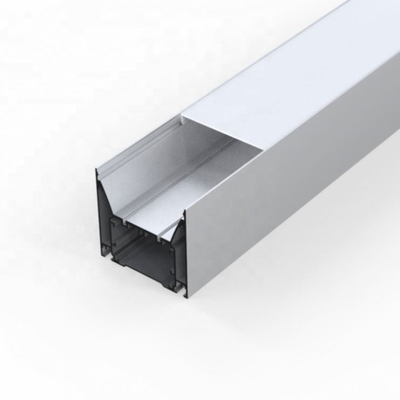 Perfil de alumínio branco de prata 80mm x 76mm das luzes de tira do diodo emissor de luz para o vestuário