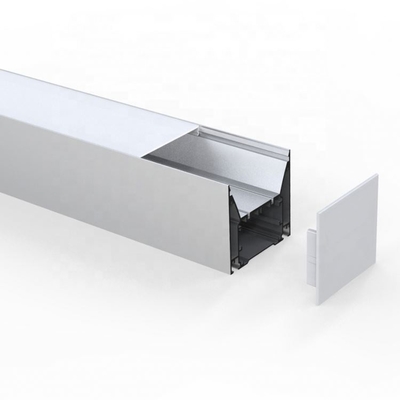 Perfil de alumínio branco de prata 80mm x 76mm das luzes de tira do diodo emissor de luz para o vestuário