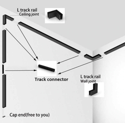 Trilho linear ajustável da luz da trilha do diodo emissor de luz magnético para o ODM do OEM do quarto da cozinha