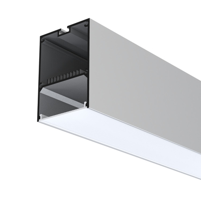 O diodo emissor de luz suspendido de prata perfila 55mm x 70mm para o teto do Drywall